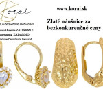 Zlaté náušnice Korai 22